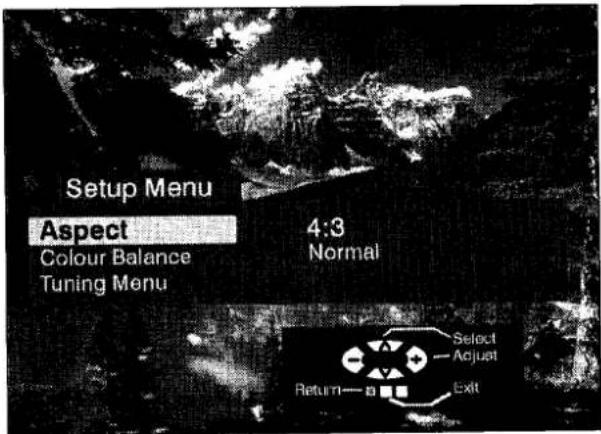 PANASONIC TX-25CK1 - Setup menu - 3