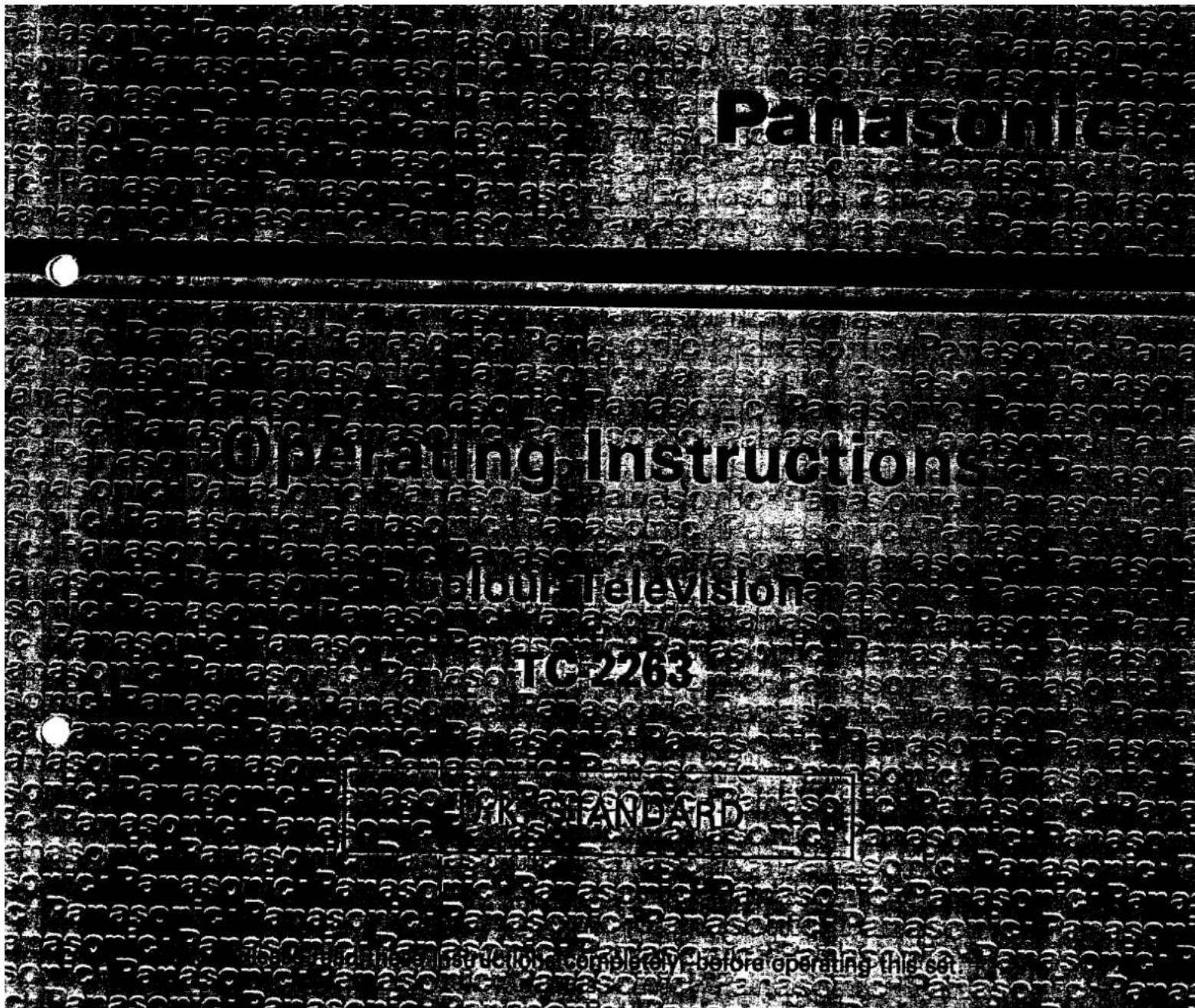 PANASONIC TC-2263 - 1