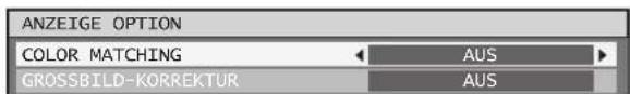 ANZEIGE OPTION COLOR MATCHING ← AUS GROSSBILD-KORREKTUR ← AUS
