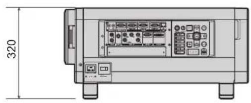 PANASONIC PT-DW100 - Außenabmessungen - 1