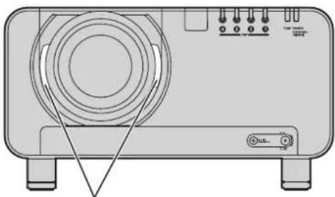 PANASONIC PT-DW100 - Entfernen des Projektionsobjektivs - 1