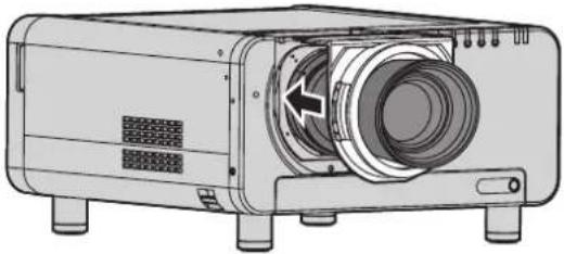 PANASONIC PT-DW100 - Abringen des Projektionsobjektivs - 3