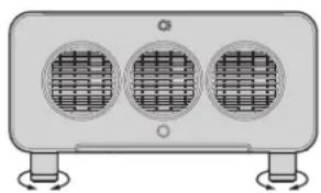 PANASONIC PT-DW100 - Einstellen der Gerätefüße - 2
