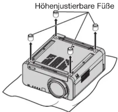 Höhenjustierbare Füße