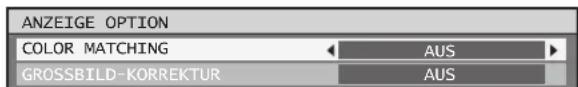 ANZEIGE OPTION COLOR MATCHING AUS GROSSBILD-KORREKTUR AUS