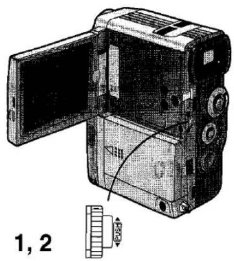 PANASONIC NV-EX3B - Adjusting the LCD Monitor/Viewfinder - 1