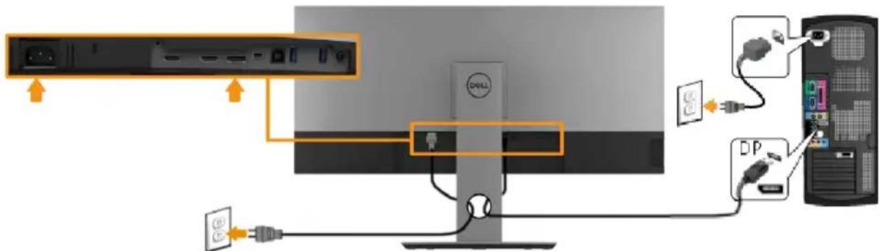 DELL P3418HW - Connecting Your Monitor - 2