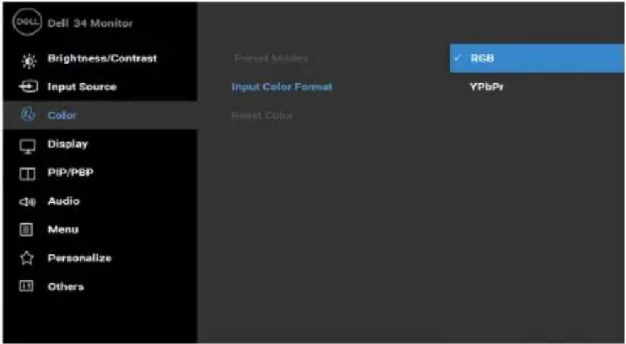 DELL P3418HW - Preset Modes - 3