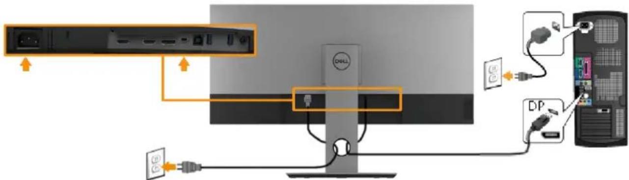 DELL P3418HW - Connecting Your Monitor - 3