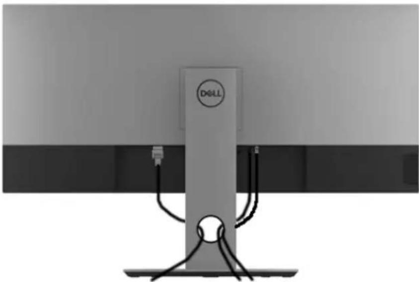 DELL P3418HW - Organizing Your Cables - 1