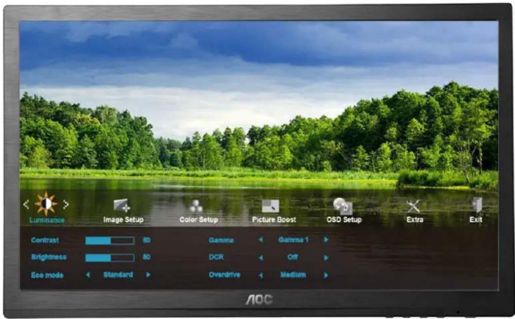 AOC Essential-line E2460SH - OSD Setting - 1