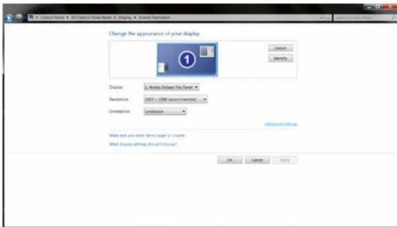 AOC Essential-line E2460SH - Click the "Advanced Settings" button. - 1