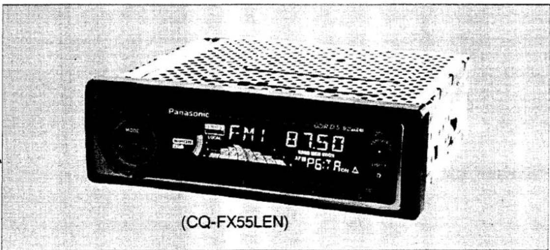 PANASONIC CQ-FX55L - Operating Instructions Bedienungsanleitung Manuel d'instructions Gebruiksaanwijzing Bruksanvisning Manuale di istruzioni Manual de Instrucciones - 1