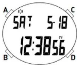 ADIDAS Lahar - EINSTELLEN DES WECKERS/ALARMS - 1