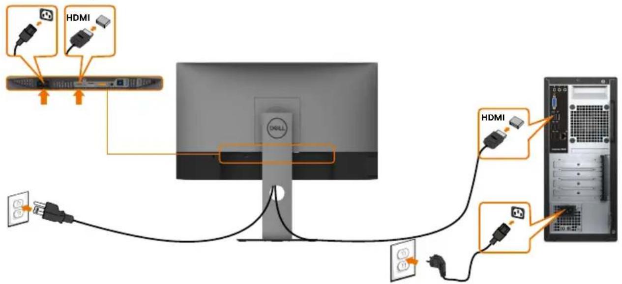 DELL UltraSharp U2419H - Connecting Your Monitor - 4