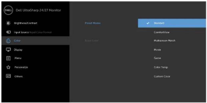 DELL UltraSharp U2419H - Preset Modes - 1