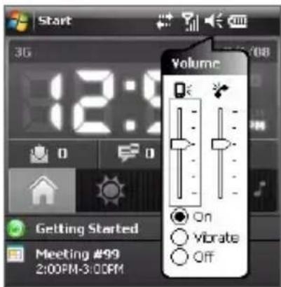 Start 3G 12:08 Volume On vibrate Off Getting Started Meeting #99 2:00PM-3:00PM