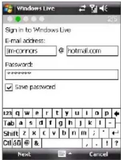 Windows Live Sign in to Windows Live E-mail address: lm-corners @ hotmail.com Password: save password 123 q w e r t y u l o p Tab a s d f g h j k l - Shift z x c v b n m ; * Ctrl 60 @ & , . ! ? Next Cancel