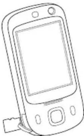 HTC Touch Phone - To install the microSD™ card - 1