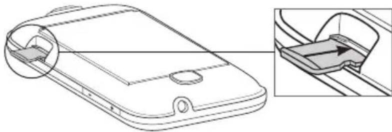 HTC Smart - Inserting the microSD card - 1