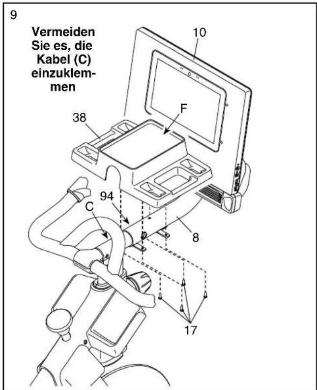 NordicTrack Commercial S10i Studio Cycle - Gehen Sie mittels Ihres Computers auf iconsupport.eu und registrieren Sie Ihr Produkt. - 9