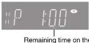 WP 1:00° Remaining time on the