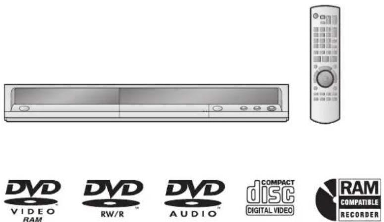 DVD VIDEO RAM RW/R DVD AUDIO COMPACT disc DIGITAL VIDEO RAM COMPATIBLE RECORDER