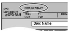 PANASONIC DMR-ES15EBL - Providing a name for a disc - 1