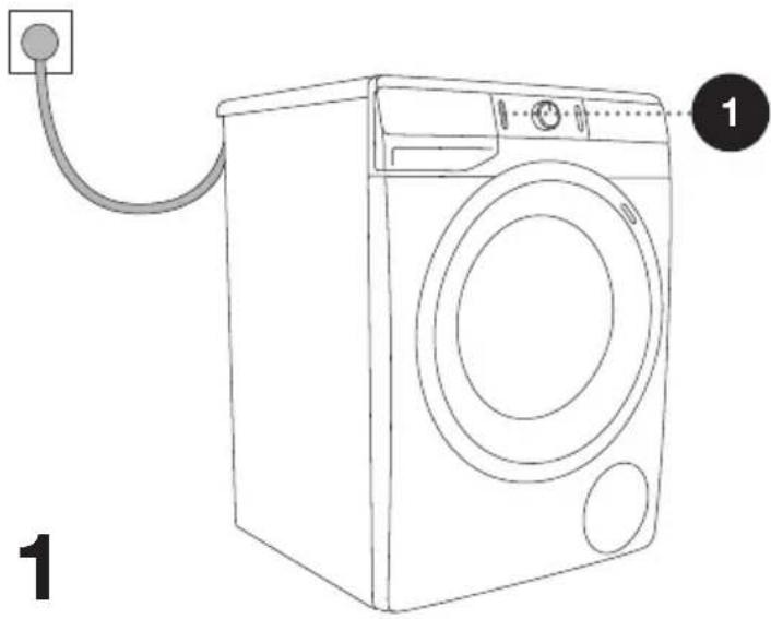 GORENJE WE743P - EINSCHALTEN DER WASCHMASCHINE - 1