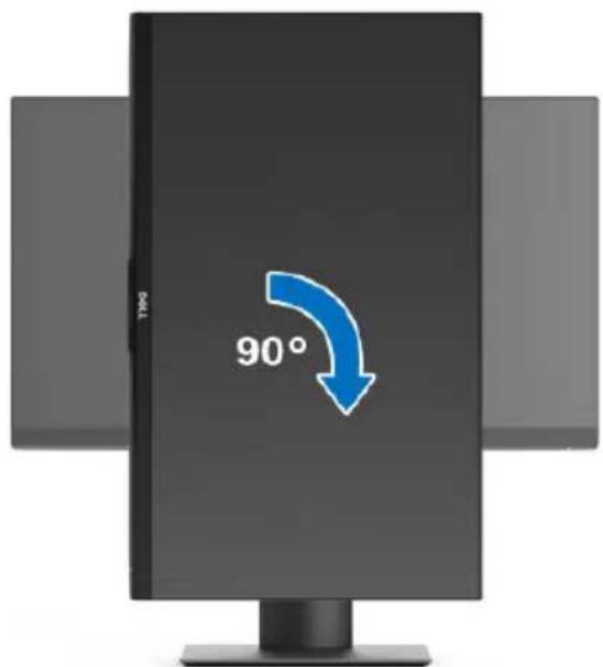 DELL P2719H - Im Uhrzeigersinn drehen - 1