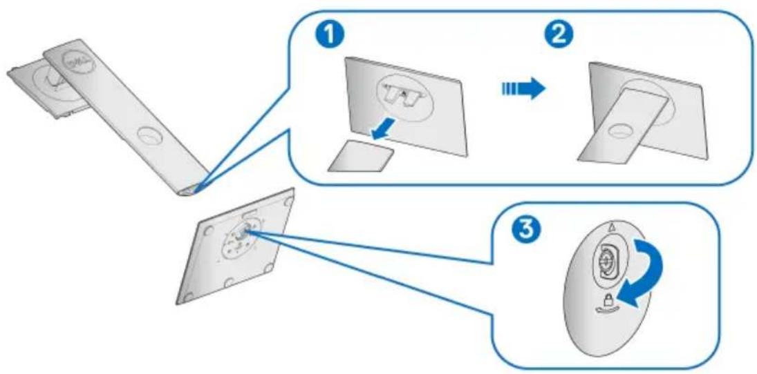 DELL P2719H - Ständer anbringen - 3