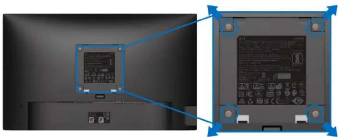 DELL P2719H - VESA Wandmontageset (optional) - 1