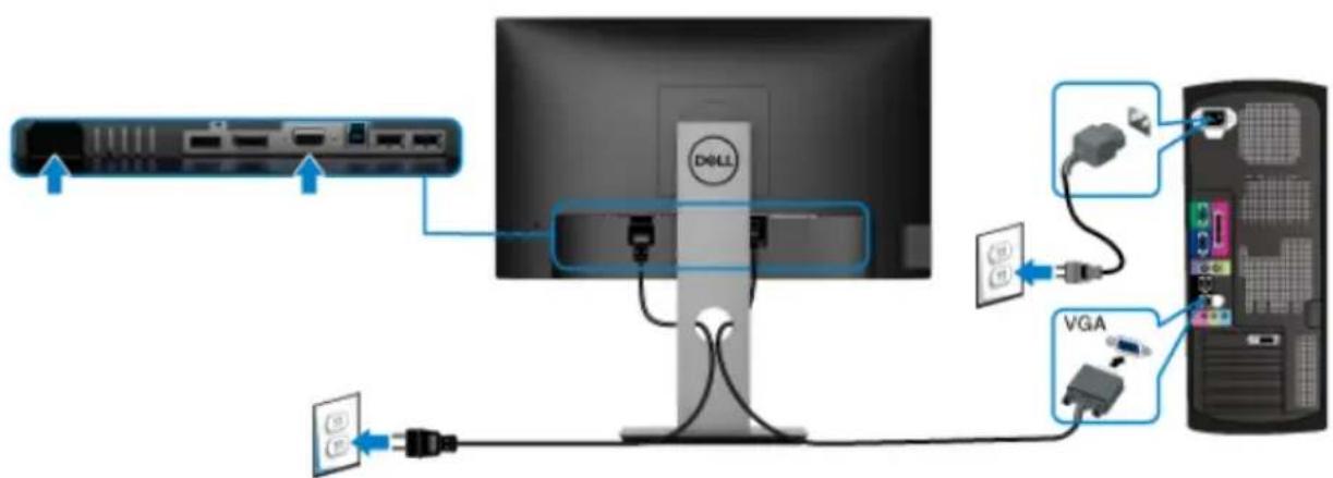 DELL P2719H - Monitor anschließen - 5