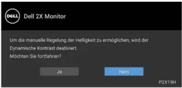 DELL P2719H - OSD-Warnmeldung - 1