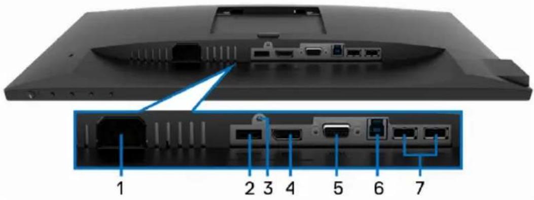DELL P2719H - Ansicht von unten - 1