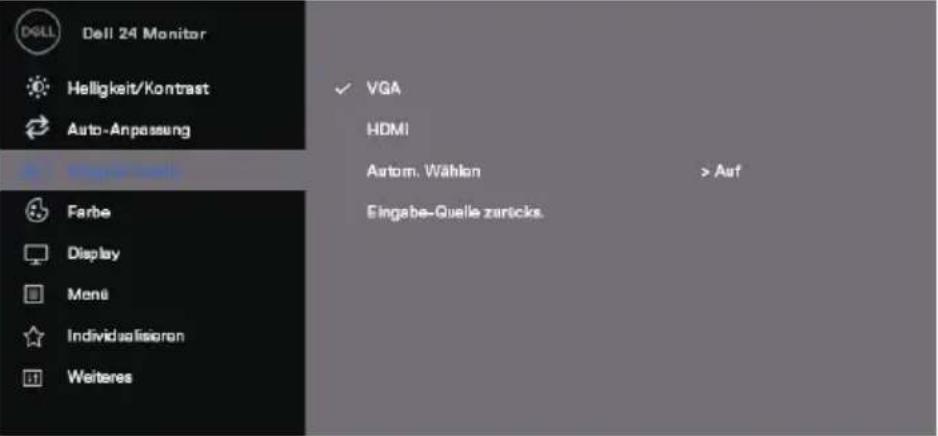 DELL SE2419H - Verwendung des OSD-Menüs (OSD) Zugriff auf das OSD-Menü - 19