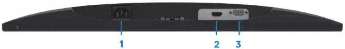DELL SE2419H - Untenansicht, ohne Monitorständer - 1