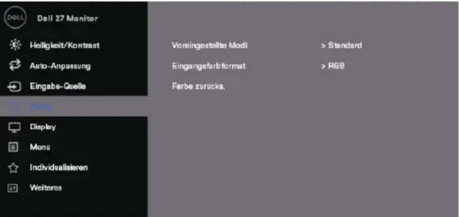 DELL SE2419H - Verwendung des OSD-Menüs (OSD) Zugriff auf das OSD-Menü - 26