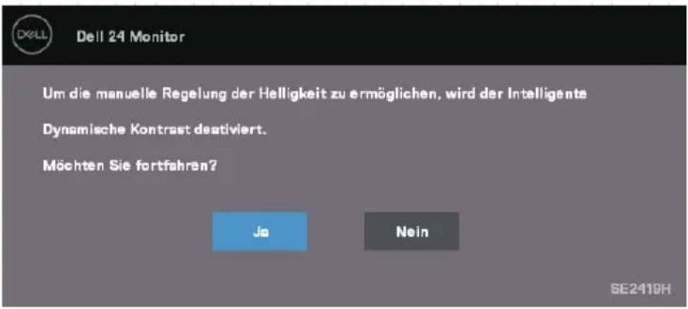 DELL SE2419H - OSD-Warnmeldungen - 1