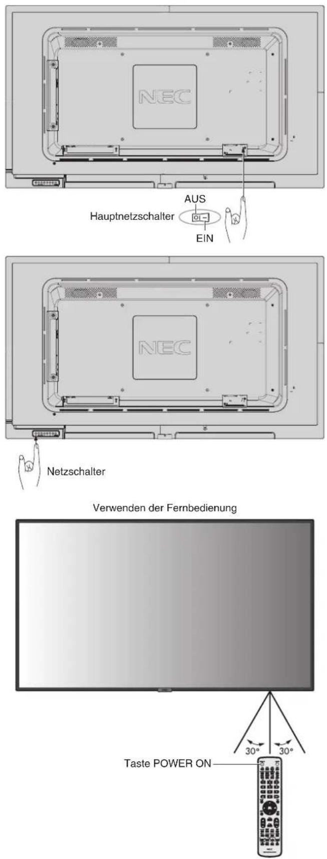 NEC MultiSync C501 - Stromversorgung EIN und AUS - 1