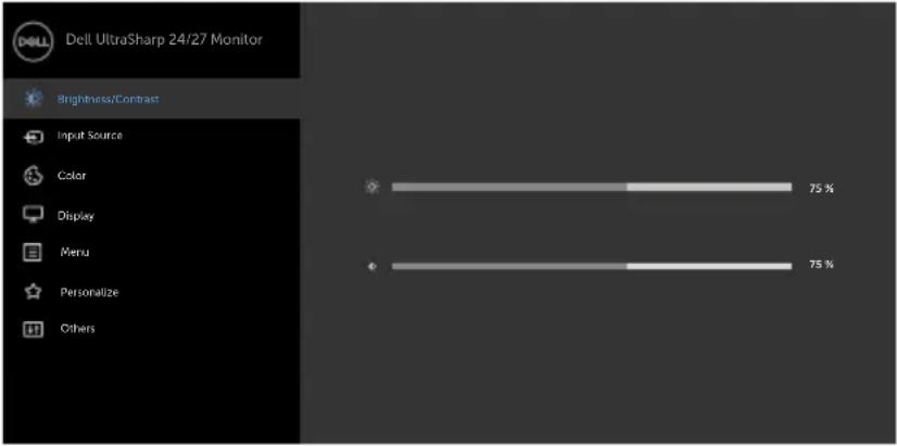DELL UltraSharp U2719D - Accessing the Menu System - 6