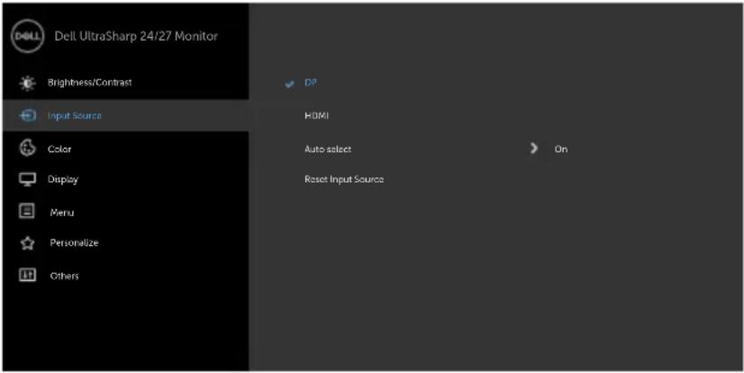 DELL UltraSharp U2719D - Accessing the Menu System - 9