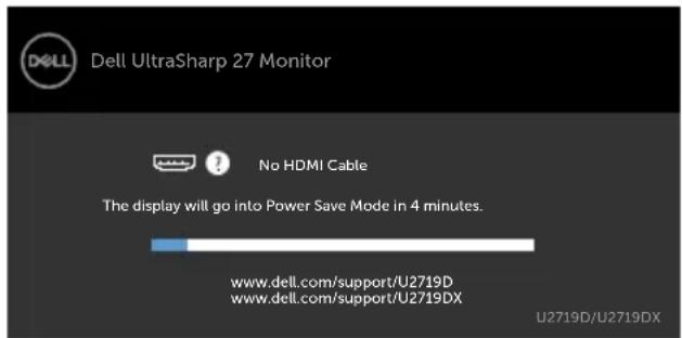 DELL UltraSharp U2719D - OSD Warning Messages - 13