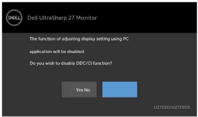DELL UltraSharp U2719D - OSD Warning Messages - 4