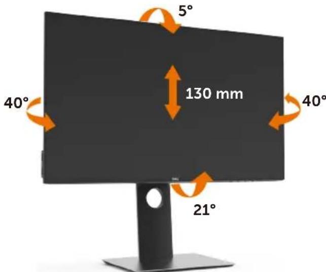 DELL UltraSharp U2719D - Tilt, Swivel and Vertical Extension - 1