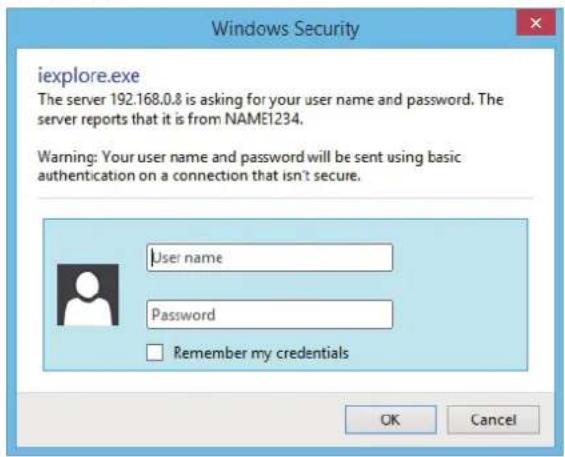 PANASONIC PT-RS11K - Accessing from the web browser - 1