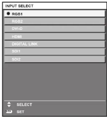 PANASONIC PT-RS11K - 1) Press the  button. - 1