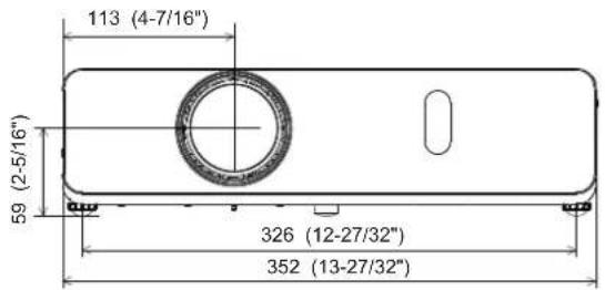PANASONIC PT-VW360EJ - Dimensions - 2