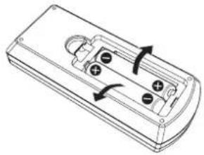PANASONIC PT-VW360EJ - Press the guide and lift the cover. 2. Remove the batteries. - 2