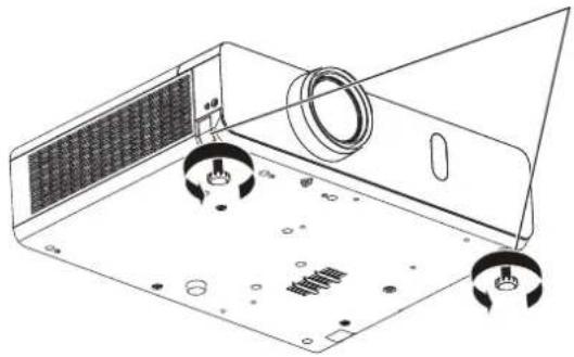 PANASONIC PT-VW360EJ - Adjusting adjustable feet - 1